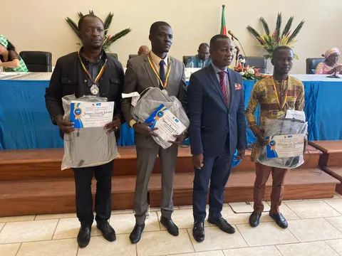 Laureates of poetry and the UNESCO representative