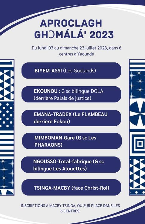 Sémainaire Ghomalaʼ 2023 Sémainaire Ghomalaʼ 2023